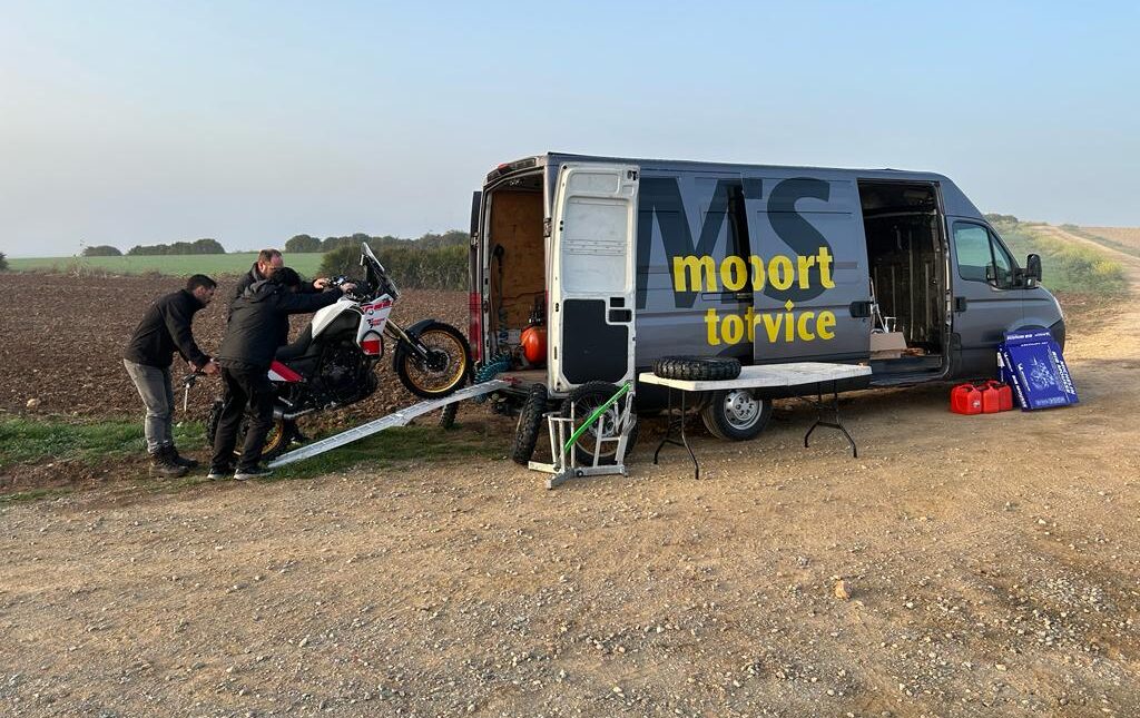 Offroad motorbike treadwear test